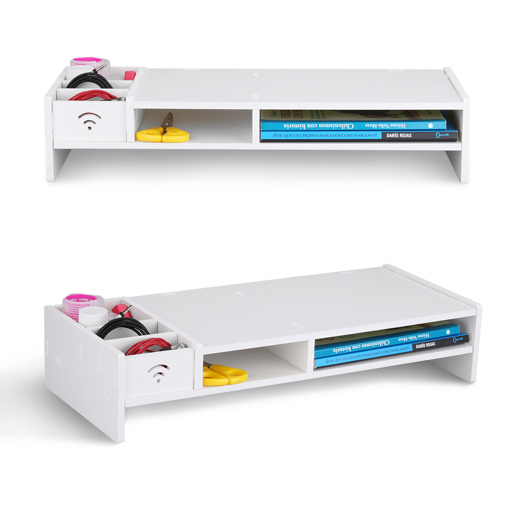 Finether Wood Plastic Composite Computer Monitor Stand Desktop