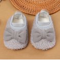 thumbnail image 5 of Kids Shoes Size 14 For 12 Months-18 Months Warm And Boys Soft Comfortable Bowknot Warming Kids Sneakers Gray, 5 of 5