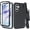 Black, variant on Designed for Samsung Galaxy A55 5G 2024 Case with Belt Clip Holster, Built-in Screen, Anti-Drop, Shockproof, with Kickstand, Heavy Duty Protection (Black)
