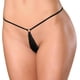 thumbnail image 3 of Zhuge 2 Piezas Tangas Sexy para Mujer, Thong de Encaje Crotchless, Diseño Low Rise, Negro, Talla M, 3 of 4