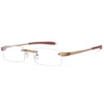 thumbnail image 1 of ALTEC VISION Best Rimless Readers Super Lightweight Reading Glasses for Men and Women - 1.25x Magnification - Khaki, 1 of 7