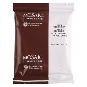 Mosaic 1.75oz Café Colombien léger, 100 Pourcentage de 1,75Z/unité, 96 Unités/cas