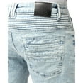 thumbnail image 5 of X RAY JEANS Mens Moto Denim Shorts, Bleach, 30, 5 of 7