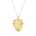 thumbnail image 3 of Brilliance Fine Jewelry Gold Filled Hollow Mom Locket Heart Pendant,18", 3 of 4