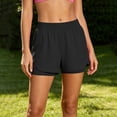 thumbnail image 2 of PWPSG Womens 2-in-1 Athletic Shorts, Built-in Liner with Relaxed Outer Layer, Breathable Fabric for Gym Jogging Activities Black L, 2 of 7