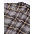thumbnail image 2 of Yarn-Dyed Long Sleeve Flannel Shirt, XL, Light Grey, 2 of 3