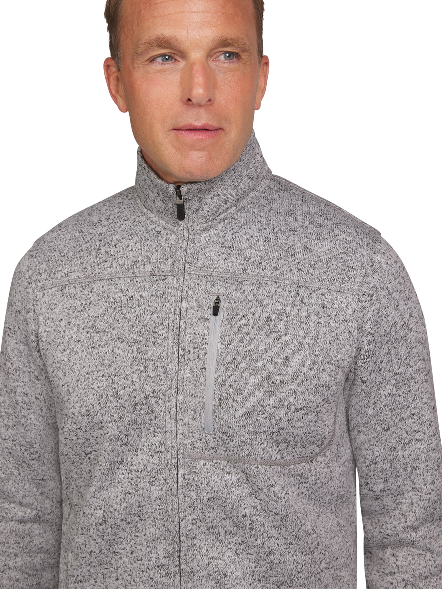 Chaps Mens' & Big Men's Full Zip Fleece Sweater Jacket, Sizes S-2XL