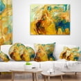 thumbnail image 4 of Designart Abstract Yellow Collage - Abstract Throw Pillow - 18x18, 4 of 5
