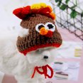 thumbnail image 3 of Los sombreros de punto para mascotas de Halloween para perros y gatos son divertidos sombreros de pavo MFZFUKR CPB-US-FXT20-2, 3 of 5
