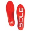 sole active medium shoe insoles, red, mens size 16 womens size 18