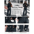 thumbnail image 6 of EMMIOL Women's Baggy Jeans High Waist Barrel Jeans Y2K Vintage Wide Leg Fit Jeans 90s Boyfriend Streetwear Denim Pants, 6 of 8