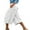 White, variant on RYRJJ Women's High-Rise Cotton Twill Capri Hiking Shorts Multi Pocket Casual Loose Long Cargo Shorts Below Knee 3/4 Cargo Pants(Black,M)