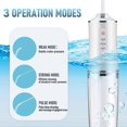 thumbnail image 3 of Cordless Water Flosser Portable Dental Irrigator with 3 Modes 4 Jet Tips, Rechargeable Teeth Cleaning Oral Irrigator for Home Use, 3 of 5