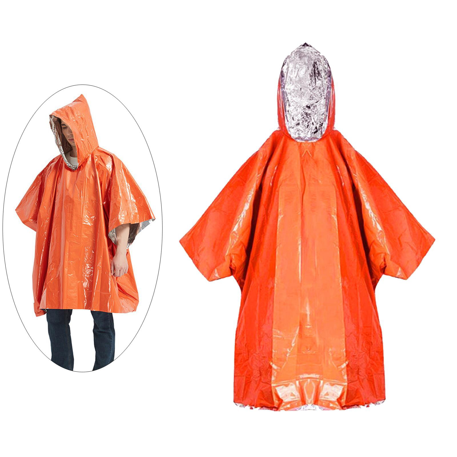 4pack Reusable Mylar Thermal Blanket Poncho Emergency Survival Rain Camping Gear for sale online 