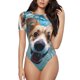thumbnail image 1 of Balery Sea Swimming Corgi Body de cuello redondo de manga corta para mujer Tops de manga corta Tops básicos-Large, 1 of 7