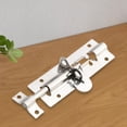 thumbnail image 4 of Paquete de 2-6 pestillos de puerta con cerradura deslizante de 3" para perreras y vestuarios 6 piezas, 4 of 8