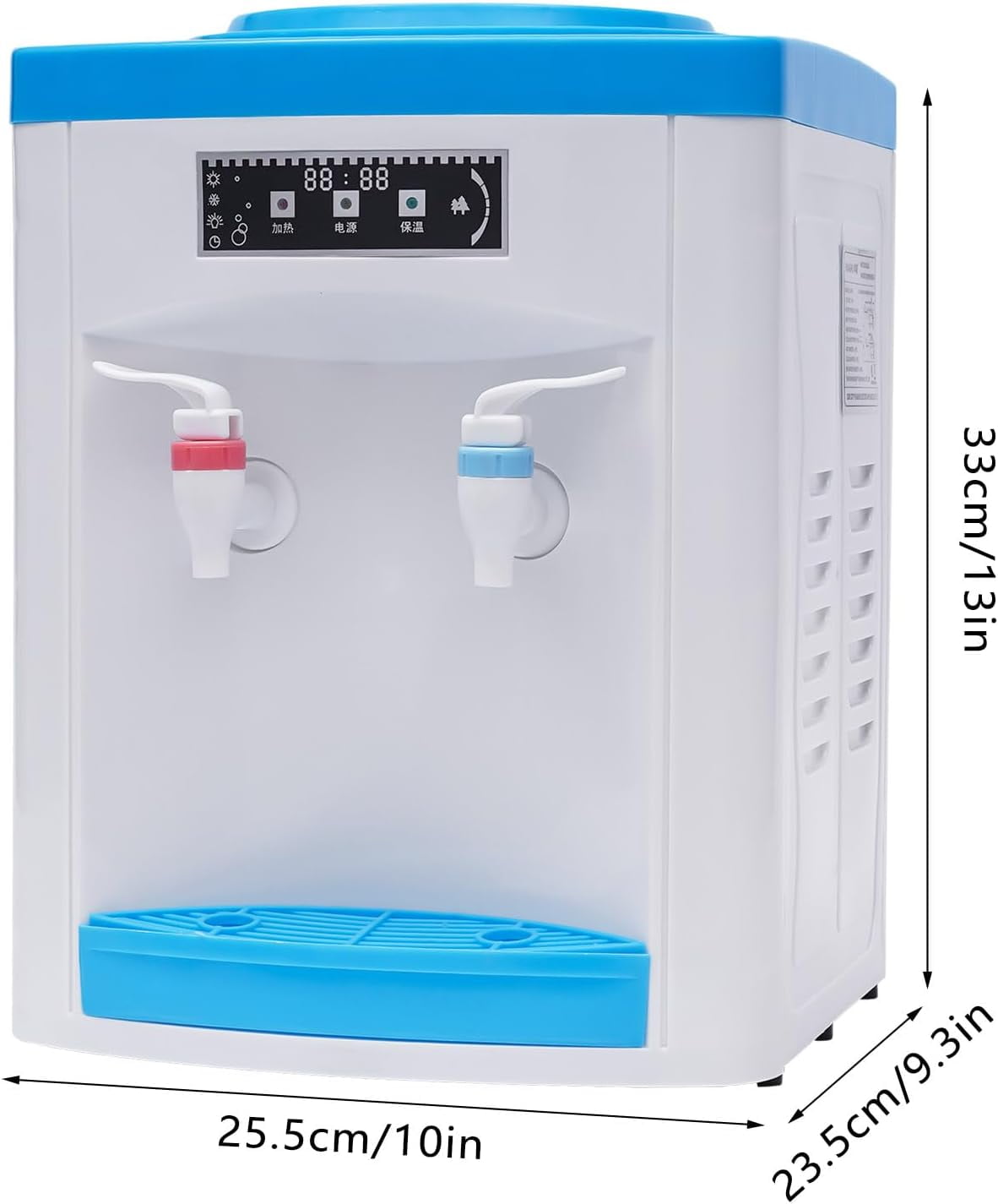 Miumaeov Portable Countertop Water Dispenser Mini Tabletop Drinking Machine Small Space Hydration Station Desktop Water Dispenser