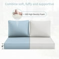 thumbnail image 5 of Kimunuk Outdoor Loveseat Cushion Set, 46" x 26" x 5" Waterproof Patio Furniture Cushions for Couch Bench Swing, Sky Blue, 5 of 6