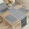 thumbnail image 2 of Ambesonne Abstract Table Runner & Placemats, Symmetrical Design of Dots, Placemat 4 pcs + Runner 14"x90", Purpleblue and Pistachio Green, 2 of 2