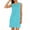 Light Blue, variant on Qiopertar Women's Casual Polka Dot Sleeveless Dress Round Neck Side Slit Pullover Summer Beach Vacation Boho Flowy A-Line Dress, Red XL