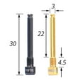 thumbnail image 4 of 2x Ultralight Brake Pad Thread Ti Hydraulic Disc Brake Plug Bolts Black, 4 of 8