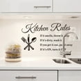 thumbnail image 6 of Kitchen Rules Words Removable Wall Sticker Decal Mural Art Ornament Wall Art Decal Decoration For Home Kitchen Wall Decor, 6 of 6