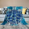 thumbnail image 2 of ARISTURING Turtle Swimming Flannel Blanket Gifts for All Seasons Soft Plush Blankets 60x80in, 2 of 6