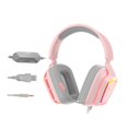 thumbnail image 1 of Sobre la oreja Auriculares para juegos Auriculares Orejeras suaves Estéreo Rosa 35 mm Baoblaze Auriculares para juegos con cable, 1 of 8