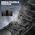 thumbnail image 3 of NORTIV 8 Men’s 8-Inch Tactical Work Boots, Lightweight Breathable Military Combat Boots with Side Zipper, Cushioned, for Hiking, Work & Motorcycle, 3 of 9
