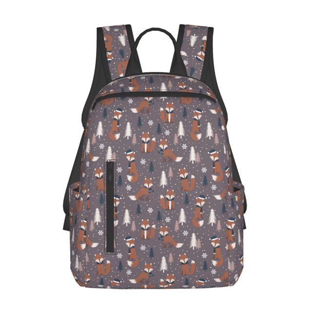 Easygdp Snowflake Fox para Easygdp Yak - Mochila Casual Ligera y Resistente para Viaje y Senderismo para Hombres y Mujeres