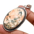 thumbnail image 2 of Scolecite Gemstone Handmade Ethnic Antique Design Pendant Jewelry 2.5" SA 9266, 2 of 2