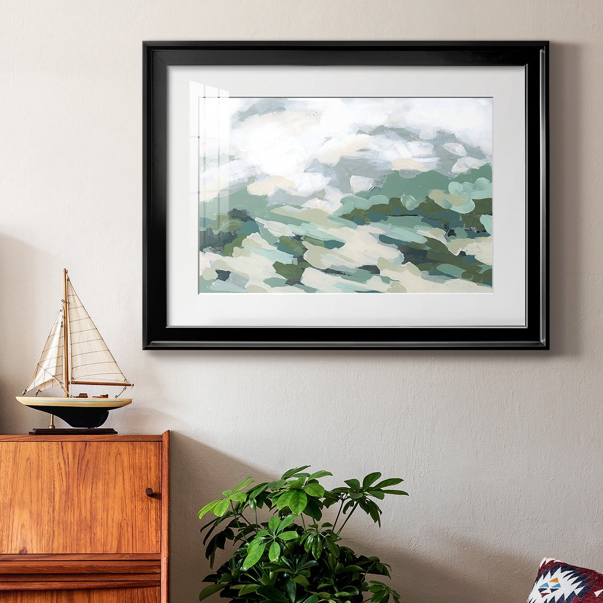 Verdant Hillside I Premium Framed Print - Ready to Hang