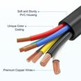 thumbnail image 5 of XUKEY 4 FT 7 Way Plug Trailer Cord 7-Pole Inline Junction Box 7 Pin Wiring Harness Kit, 5 of 6