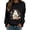 Black, variant on Halloween Sweatshirt for Women Sweatshirt Casual Wear with Long Sleeve Crewneck for Autumn and Winter Comfort Black S
