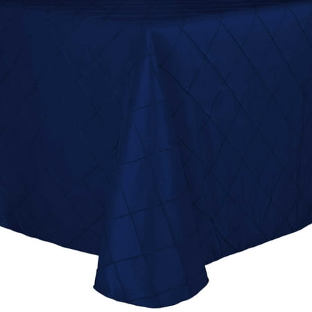 

Ultimate Textile (5 Pack) Embroidered Pintuck Taffeta 90 x 132-Inch Rectangle Tablecloth with Rounded Corners Royal Blue