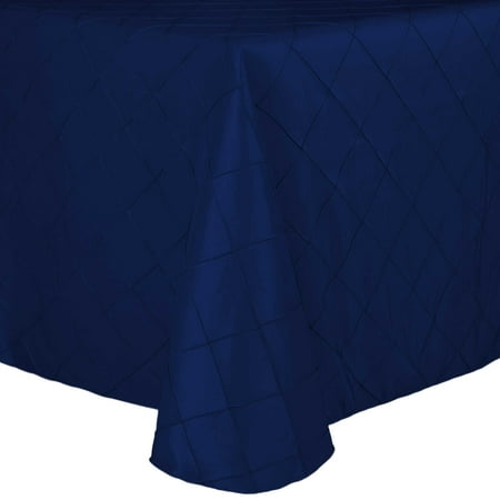 

Ultimate Textile (5 Pack) Embroidered Pintuck Taffeta 90 x 132-Inch Rectangle Tablecloth with Rounded Corners Royal Blue