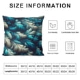 thumbnail image 5 of GOSMITH  Peacock Feather Throws Pillows Covers for Couch, Abstract Peacock Feathers Blue Decorative Pillow Cases for Men Women, Comfortable Pillow Cushion Cover for Home Sofa Bed, 5 of 5