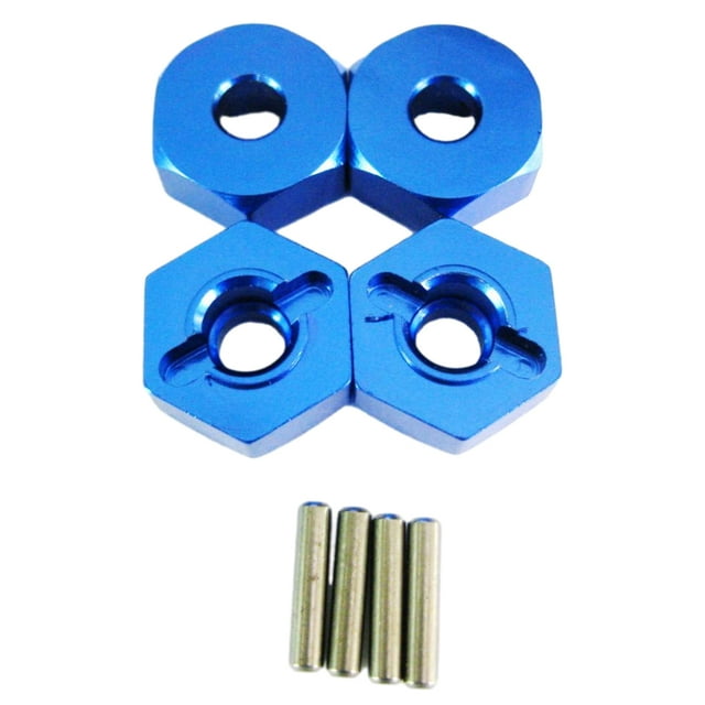 Vogacara RCGOFFLOW-pieza de coche de control remoto, montaje hexagonal de rueda, adaptador fuerte para 1/10 FS 53633 51805 51806 53625 53632, Kits de construcción modelo Azul oscuro