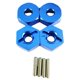 thumbnail image 1 of Vogacara RCGOFFLOW-pieza de coche de control remoto, montaje hexagonal de rueda, adaptador fuerte para 1/10 FS 53633 51805 51806 53625 53632, Kits de construcción modelo Azul oscuro, 1 of 6