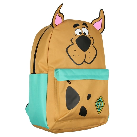 Scooby Doo Character 3D Ears 17" Cute Backpack Laptop Travel Book Bag Padded Back Adjustable Straps