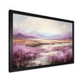 thumbnail image 2 of Designart "Golden Lakeside Majesty Purple and Gold Scenery III" Cottage Framed Wall Art Decor - Country Purple Lake Living Room Framed Canvas Art, 2 of 6