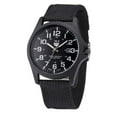 thumbnail image 3 of HOARBOEG Montre-Bracelet Militaire en Acier Inoxydable pour Hommes Date Analogique Quartz Armée BK, 3 of 4