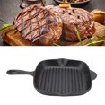 thumbnail image 4 of Sartén Para Parrilla De Hierro Fundido De Gran Capacidad, Sartén Antiadherente Con Doble Salida Para Camping Y Restaurante, 4 of 7