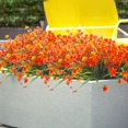 thumbnail image 5 of Morttic Artificial Fake Flowers, 12 Bundles Outdoor UV Resistant Greenery Shrubs Plants Indoor Outside Hanging Planter Home Garden Decor (Orange), 5 of 7