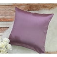 thumbnail image 2 of Aiking Home Solid Faux Silk Decorative Throw Pillow COVER 18 by 18 - Lavender, 2 of 3