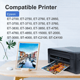 thumbnail image 4 of 502 Ink Bottle for Epson 502 Ink Bottle for EcoTank ET-4760 3850 Printer, 5 Bottle, 4 of 6