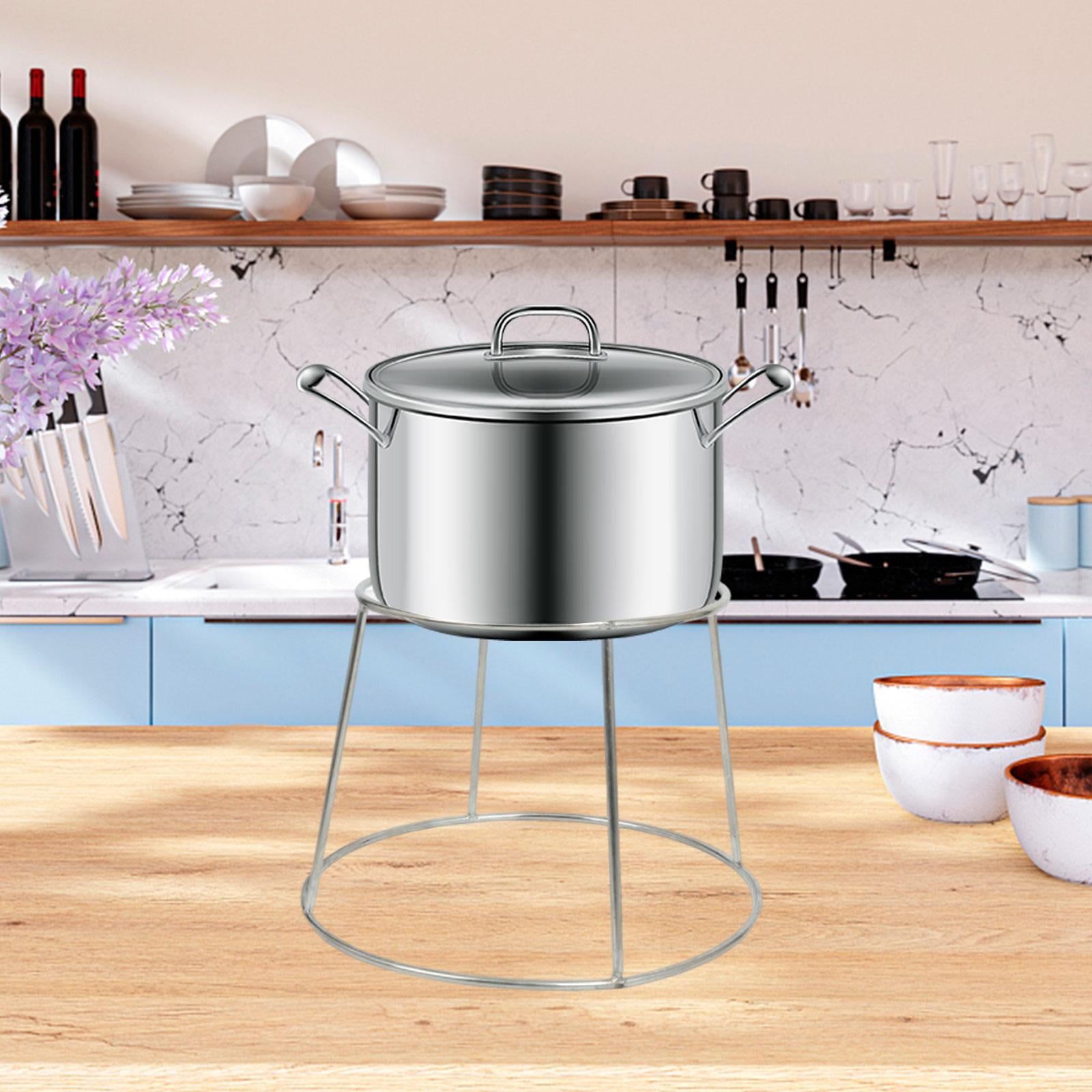 koolsoo Wok Insulation Rack Replacement Heatproof Multifunctional Professional Hot Pot Holder Steaming Rack for Camping Kitchen Table