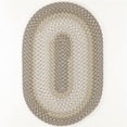 thumbnail image 1 of Rhody Rug TR62R024X036 2 x 3 ft. Twin River Oval Rug, Frosty & Multi Color, 1 of 1