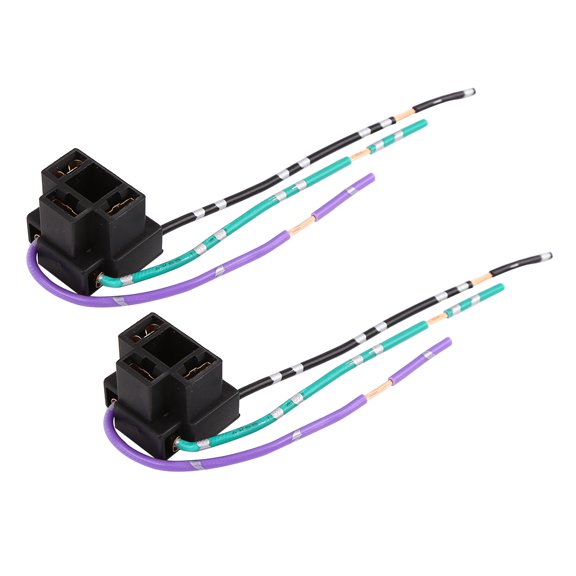 Zócalo de Luz de Coche H4 12V CC Unique Bargains Adaptador Hembra 2Pcs