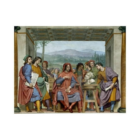Lorenzo the Magnificent with the Major Artists of the Time by Ottavio Vannini Print Wall (Best Artists Of All Time Art)